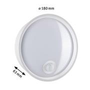Paulmann Platomo LED buiten wandlamp sensor wit