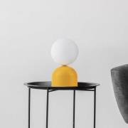 Tafellamp Miki, geel, hoogte 21 cm, metaal/glas, G9
