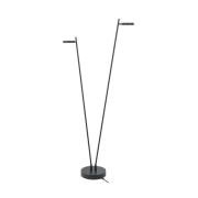 LED vloerlamp Round Move, 2-lamps zwart 142 cm CCT dimbaar