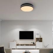 Manni LED plafondlamp, Ø 39 cm, zwart/bronskleurig, CCT
