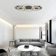 Jayden LED plafondlamp, lengte 73 cm, antraciet/grijs, metaal