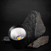 SLC LED railspot Fox, zwart, 3.000 K, 3-fasen railsysteem