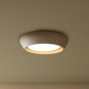 Plafondlamp Fjord, bruin, gips, Ø 28 cm, GX53