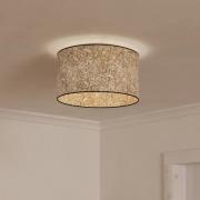 Butterburn plafondlamp, Ø 38 cm, beige/groen, stof