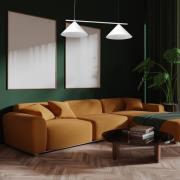 Kapitale hanglamp, wit, 2-lamps, Ø 46 cm, GX53