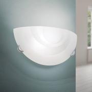Wandlamp Ada van opaalglas, halfrond