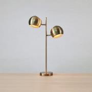Tafellamp Edgar, 2-lamps, messing antiek