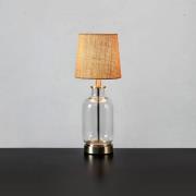 Tafellamp Costero, transparant/naturel, 43 cm