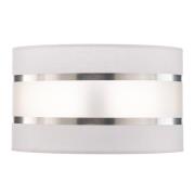 Lampenkap Helen E27 Ø25/hoogte 15cm wit/zilver