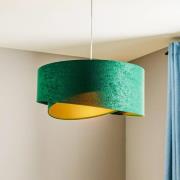 Hanglamp Vivien, tweekleurig, groen/goud