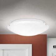 Plafondlamp Agada, opaalglas, chroom, 40 cm