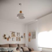 Hanglamp Carlise met houten element