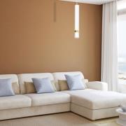 Hanglamp Joker, wit/goud, 1-lamp