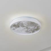 Lindby plafondlamp Lune, kunststof, metaal, 38 cm