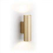 Wandlamp Marion Plus, goud, GU10, staal, hoogte 18 cm