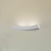 Wandlamp Lino van keramiek, gebogen vorm