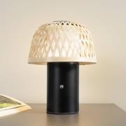 Lindby LED tafellamp Nifelia, bamboe, CCT, dimbaar