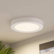 Prios LED plafondlamp Edwina, wit, 25 cm, set van 2