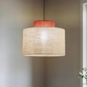Duo hanglamp, Ø 20 cm, roestbruin/natuurbruin, jute