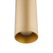LED hanglamp Rulo, goud, Ø 3,2 cm, staal, 3000 K