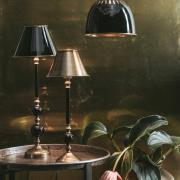 PR Home Abbey Classic tafellamp, zwart, 49 cm, metaal