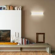 LED wandlamp Box W2 bi-emissie, B 61,9 cm, wit, 2700 K