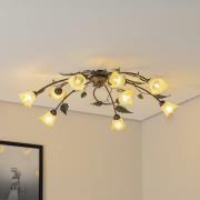 Plafondlamp Miranda 9-lamps, brons