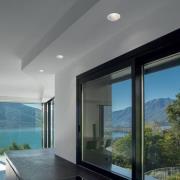 Comfort inbouwlamp, rond, mat wit