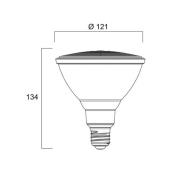 Sylvania LED reflectorlamp E27 15W PAR38 3.000K dimbaar 40° 1200lm