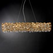 Hanglamp 1110/10 S met bladgoud, 10-lamps