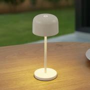 Lucande LED tafellamp Quill, beige, CCT, dimbaar