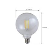 LUUMR Smart LED lamp helder E27 G125 7W Tuya WLAN CCT