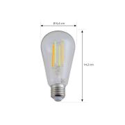 LUUMR Slimme LED E27 ST64 7W helder ZigBee Hue Tuya
