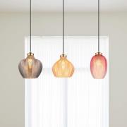Hanglamp Jessica, lengte 90 cm, kleurrijk, 3-lamps, glas