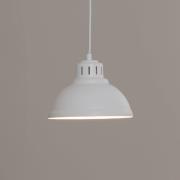 Hanglamp Sven, 1-lamp, wit, staal, E27