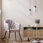 Hanglamp Molly, paars, Ø 14 cm, metaal/glas