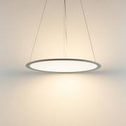 LED hanglamp PANEL, grijs, Ø 63 cm, metaal, CCT, dimbaar, 50 W