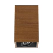 FLOS Compass Box S - plafondlamp in teakhout