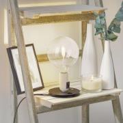FLOS Lampadina LED tafellamp wit, zwarte voet