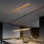 Quitani Talon LED hanglamp messing geanodiseerd 24W