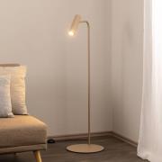 Vloerlamp Axion, beige, hoogte 115 cm, staal