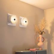Stilnovo Goletta plafondlamp, glanzend rood/aluminiumkleurig