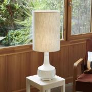MARKET SET Tafellamp Jimmy, wit/beige, hoogte 83 cm
