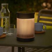 Solar tafellamp Coupar, zwart, kunststof, IP44