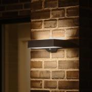 LED buiten wandlamp Monay Square, zwart, IP44