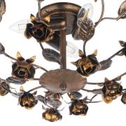 Carolina plafondlamp, bronskleurig, 3-lamps, ijzer