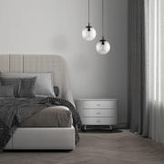 Hanglamp Esme, Ø 30 cm, transparant, glas, globe, E27