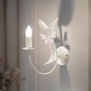 Wandlamp Summer, wit/groen/roze, breedte 11 cm, staal