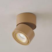 Arcchio LED plafondspot Rotari, bruin, 1-lamp, 8,9W