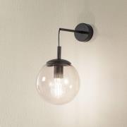 Wandlamp Esme, amberkleurig, hoogte 45 cm, glas, E27